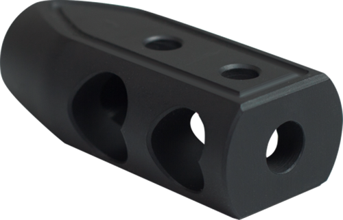 Timber Creek Outdoors 65HBBLC Heart Breaker Muzzle Brake Black Cerakote with 5/8"-24 tpi Threads for 6.5 Grendel AR-Platform