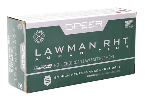 Speer 53395 Lawman Training RHT 45ACP 155gr SinterFire Frangible 50 Per Box/20 Case