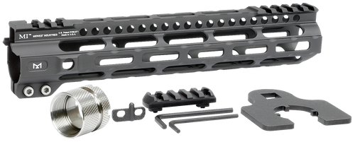 Midwest Industries MIULW105 Ultralight  AR-15 Black Hardcoat Anodized Aluminum/Polymer 10.50" Picatinny/M-LOK