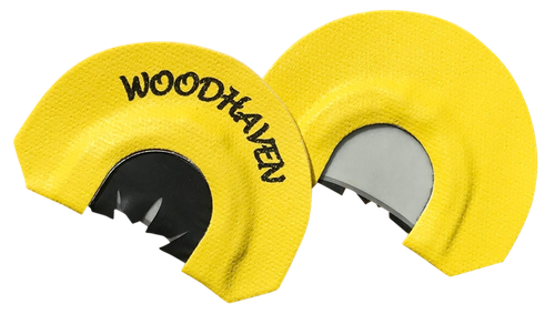 Woodhaven WH103 Black Reactor  Diaphragm Call Triple Reed Attracts Turkeys Yellow