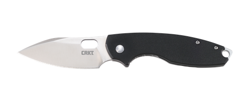 CRKT 5317 Pilar III 2.97" Folding Spear Point Plain Satin 8Cr13MoV SS Blade/ G10 Black/SS Handle Includes Pocket Clip