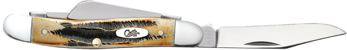 Case 03578 Stockman  Medium 2.57"/1.88"/1.71" Folding Clip/Sheepsfoot/Spey Plain Mirror Polished Tru-Sharp SS Blade/Brown Jigged 6.5 BoneStag Handle