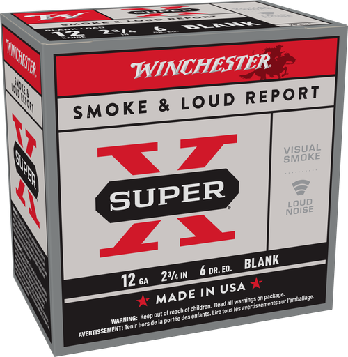 Winchester Ammo XBP12W Super X Blank 12Gauge 2.75" 25 Per Bx/10 Case