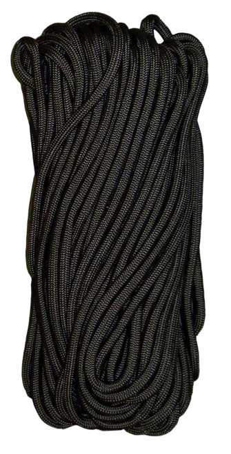 Tacshield 03000 550 Cord  Black Paracord 50' Long