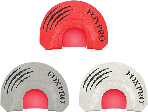 Foxpro LOADEDGUN Loaded Gun Combo Diaphragm Call Double/Triple Reed Coyote Sounds Attracts Coyotes Gray/Red/White 3 Piece