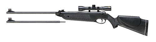 Beeman 1022 Black Club Combo Spring Piston 22 1rd Shot Black Black Receiver Black Scope 4x32mm