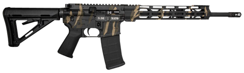 Diamondback DB1717K171 DB15  5.56x45mm NATO 30+1 16", Tiger Stripe Camo Rec, Black Magpul Carbine Stock & Grip