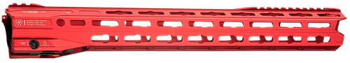 Strike Industries GRIDLOK-LITE-17-RED GridLok Lite with Quick Rail Detach System 17"L 1.57"D M-LOK Red Aluminum for AR-15