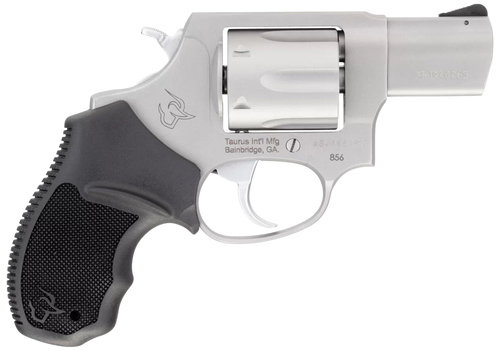Taurus 285629MA 856 *MA Compliant Small Frame 38 Special +P 6rd 2" Stainless Steel Barrel, Stainless Steel Cylinder & Frame, Black Rubber Grip