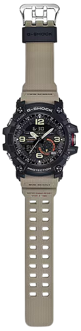 G-shock/vlc Distribution GG10001A5 G-Shock Tactical MudMaster Keep Time Tan Size 145-215mm Features Digital Compass