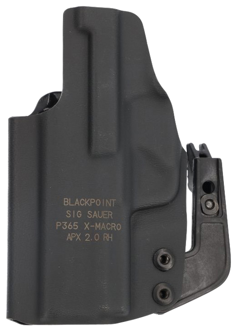 Sig Sauer 8901258 Tactical  IWB Black Fits Sig P365-XMACRO Belt Clip Right Hand