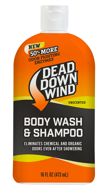 Dead Down Wind 121618 Shampoo/Body Wash  Odor Eliminator Unscented Scent 16 oz