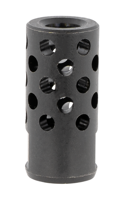 Ruger 90699 Radial Ported Muzzle Brake Black Oxide Steel 1/2"x28 Threads 1.75" OAL .8" Diameter, 35 Cal