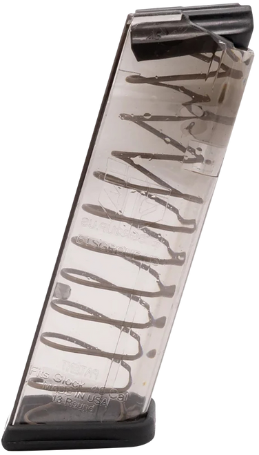 ETS Group GLK21 Pistol Mags  13rd 45 ACP Compatible w/ Glock 21/30/41 Clear Polymer