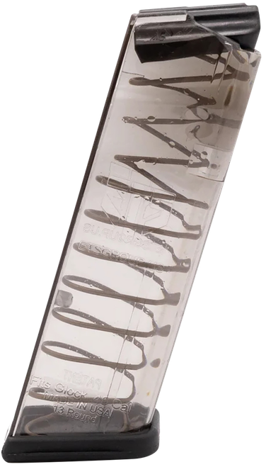 ETS Group GLK21 Pistol Mags  13rd 45 ACP Compatible w/ Glock 21/30/41 Clear Polymer