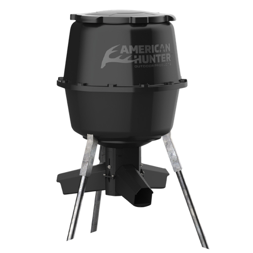 American Hunter AH225GRAV Gravity Feeder w/Nesting Hopper 30 Gallon Capacity Black