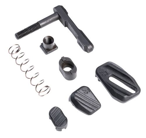 Strike Industries ARMMR Modular Magazine Release made of Steel with Polymer Button & Black Finish for AR-Platform