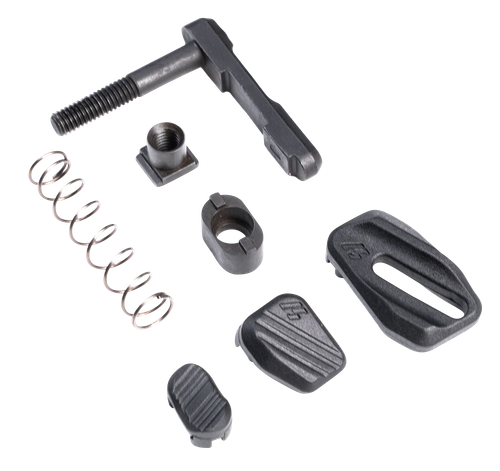 Strike Industries ARMMR Modular Magazine Release made of Steel with Polymer Button & Black Finish for AR-Platform