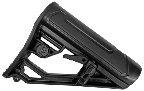 ADAPTIVE TACTICAL AT02013 EX Performance Lite Adj. Black Synthetic M4 Style, Swivel Stud, Fits AR-Platform (Mil-Spec Buffer Tubes)
