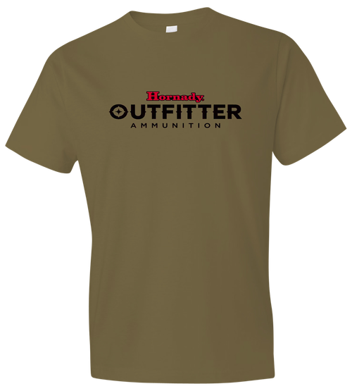Hornady Gear 31362 Big Buck  Coyote Brown, Cotton Short Sleeve, Semi-Fitted, Medium
