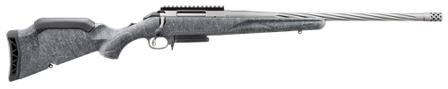 Ruger 46912 American Rifle Gen II Full Size 6mm Creedmoor 3+1  20" Cobalt Cerakote Threaded Barrel, Picatinny Rail Steel Receiver, Gray Splatter Adjustable Synthetic Stock