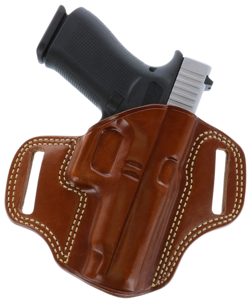 Galco CM270 Combat Master  OWB Tan Leather Belt Slide Fits Browning Hi-Power/Springfield SA-35/Girsan MC P35/Match Right Hand