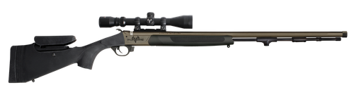 Traditions R53-74660450 Pursuit XT Pro w/Scope 50 Cal Tungsten Cerakote 26" Fluted/Threaded w/VAPR Twist Barrel, Black Adj Cheek Piece & LOP Synthetic Stock, 3.5-10x44mm Duplex
