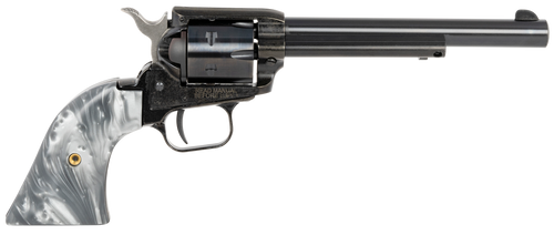 Heritage Mfg RR22B6GPRL Rough Rider  22 LR 6 Shot 6.50" Black Barrel & Cylinder Black Frame, Altamont Gray Pearl Grips