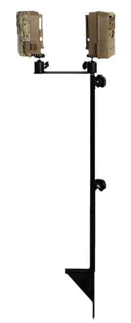 Muddy MUDMTCATCS03 Dual Game Camera Mount 19"-41" High Black Steel