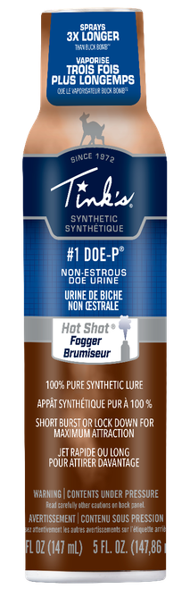 Tinks W5272BL #1 Doe-P Synthetic Deer Attractant Doe Urine Scent 5 oz Aerosol