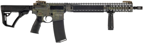 Daniel Defense DLRLIMSER-002 DDM4 V9 5.56 NATO 32+1 16" Crocodile Rattlecan Threaded Barrel, Crocodile Rattlecan Picatinny Rail Aluminum Receiver, DD Buttstock Black Polymer Stock, Black Polymer Grip