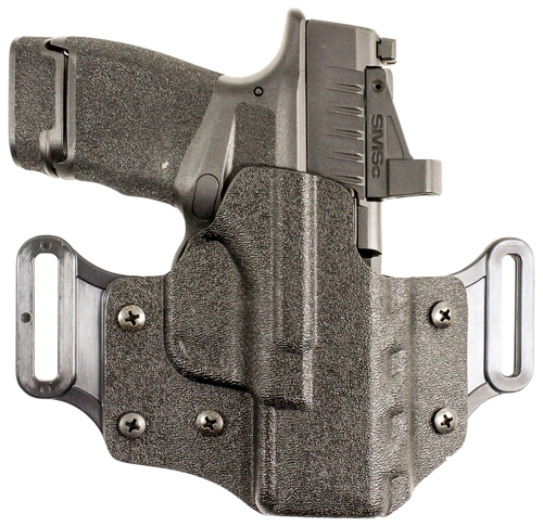 DeSantis Gunhide 195KA8WZ0 Veiled Partner  OWB Black Kydex Belt Slide Fits Springfield Prodigy w/wo Red Dot Fits 4.25-5" Barrel Right Hand