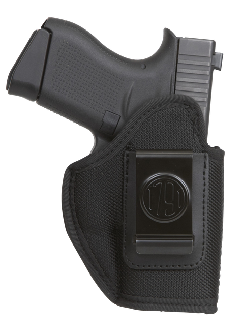 1791 Gunleather PNIWB3BLKL Premium Nylon  IWB Size 03 Black Ballistic Nylon Clip-On Left Hand