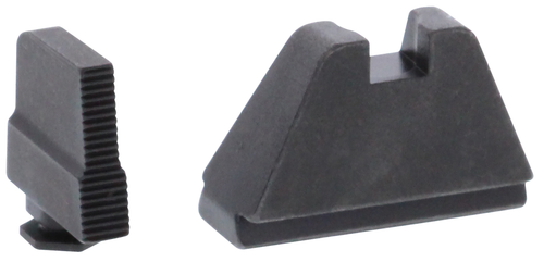 AmeriGlo GL507 Optic Compatible Sight Set for Glock  5XL Tall Serrated Front Sight-Black Rear Sight