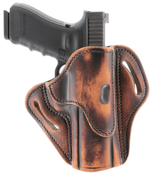 1791 Gunleather ORBH24SVTGR BH2.4S Optic Ready Size 2.4S Vintage Leather Belt Slide Fits H&K VP9SK/FN 509 Right Hand