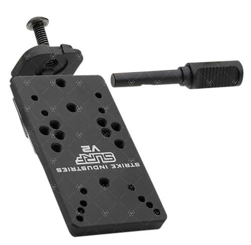 Strike Industries GSURFV2 Scorpion Universal Reflex Mount for Glock Version 2  Black Anodized