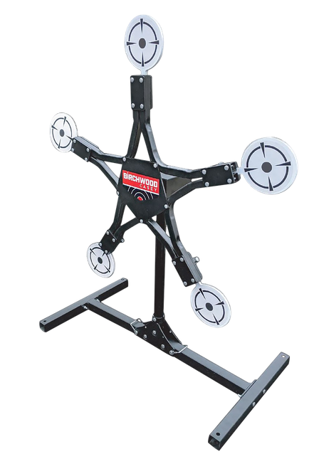 Birchwood Casey TXSPT Texas Star Plinking Target Handgun/Rifle/Shotgun Black/Gray AR500 Steel Star 0.37" Thick Standing