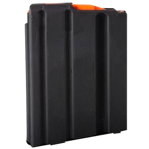 DuraMag 5X23041188CPD SS  5rd 223 Rem/300 Blackout/5.56x45mm NATO for AR-15 Black w/ Orange Follower Detachable