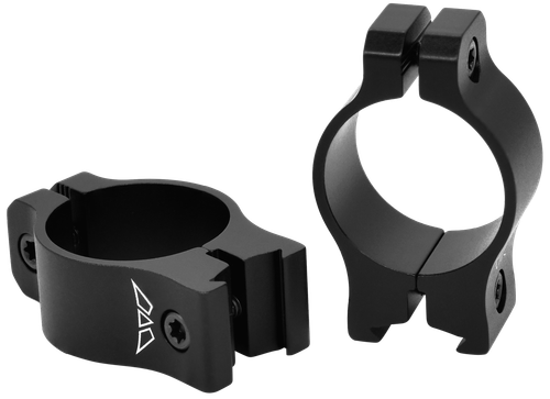 Warne V420M Rimfire Rings Vapor Matte Black Aluminum 1" Tube Low Vertical Split 3/8" Dovetail 0 MOA