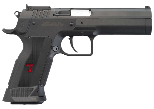 Tanfoglio IFG TFSTOCK3P40 Stock III  Full Size 40 S&W 13+1, 4.44" Black Polygonal Rifled Barrel, Black Serrated Slide, Black Polymer Frame w/Beavertail, Polymer Grip