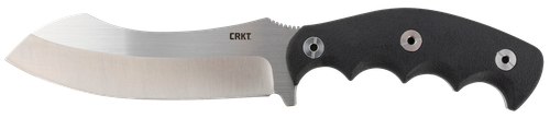 CRKT 2866 Catchall  5.51" Fixed Sheepsfoot Plain Brushed Satin 8Cr13MoV SS Blade/Black GRN w/Rubber Overlay Handle Includes Sheath