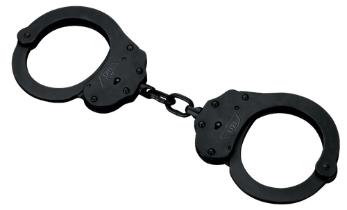 Uzi Accessories UZIHCEUBCNIJ Handcuffs NIJ Black Steel Includes 2 Keys