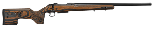 CZ-USA 07503 CZ 600 Range Full Size 308 Win 5+1, 24" Black Nitride Steel Threaded Barrel, Drilled & Tapped Receiver, Black Brown & Gray Laminate Fixed w/Adj Cheek Rest Stock, Right Hand