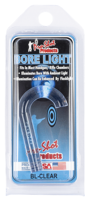 Pro-Shot BLCLEAR UV Bore Light  .22 Cal & Up Handgun/Rifle Fiber Optic Illuminator Lightening Blue