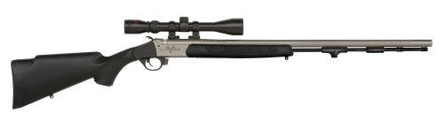 Traditions R574110440 Pursuit XT 50 Cal 209 Primer 26" Stainless Cerakote Black Synthetic Stock 3-9x40 Scope