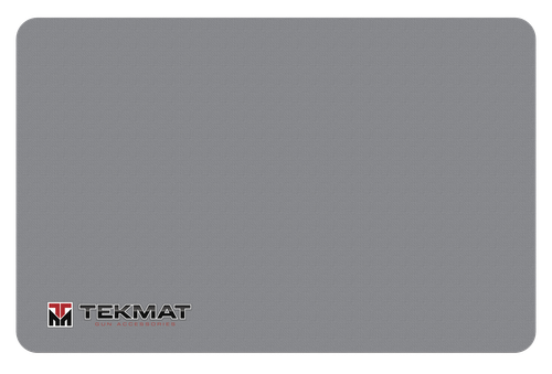 TekMat TEKR17TMLOGOGY  Cleaning Mat Gray Rubber 11"x17" TEKMAT Logo