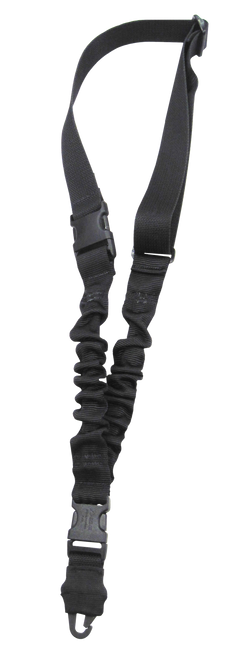 Tacshield T6010BK Shock Sling Black Webbing Single-Point Rifle/Shotgun