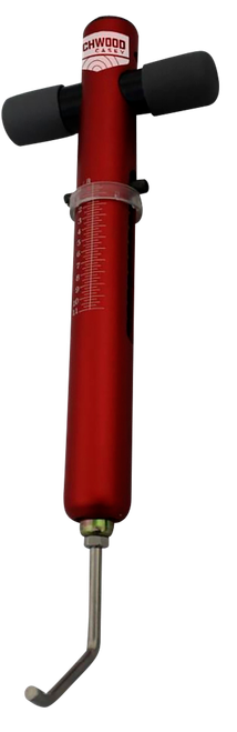Birchwood Casey TRGSCL Trigger  Scale  Red Aluminum Body with Stainless Steel Trigger Pull & Rubber Black Handle for Firearms