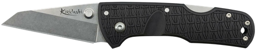 Cold Steel CS20KPL Kiridashi  2.50" Folding Sheepsfoot Plain 4116 Stainless Steel Blade/Black Griv-Ex Handle Includes Pocket Clip