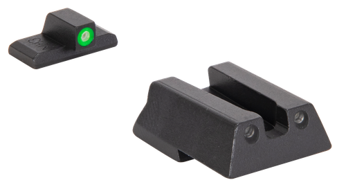 Meprolight USA 415453111 Hyper-Bright  Green Tritium Green Outline Front Sight-Green Tritium Black Outline Rear Sight HK VP9/HK45/HK45C